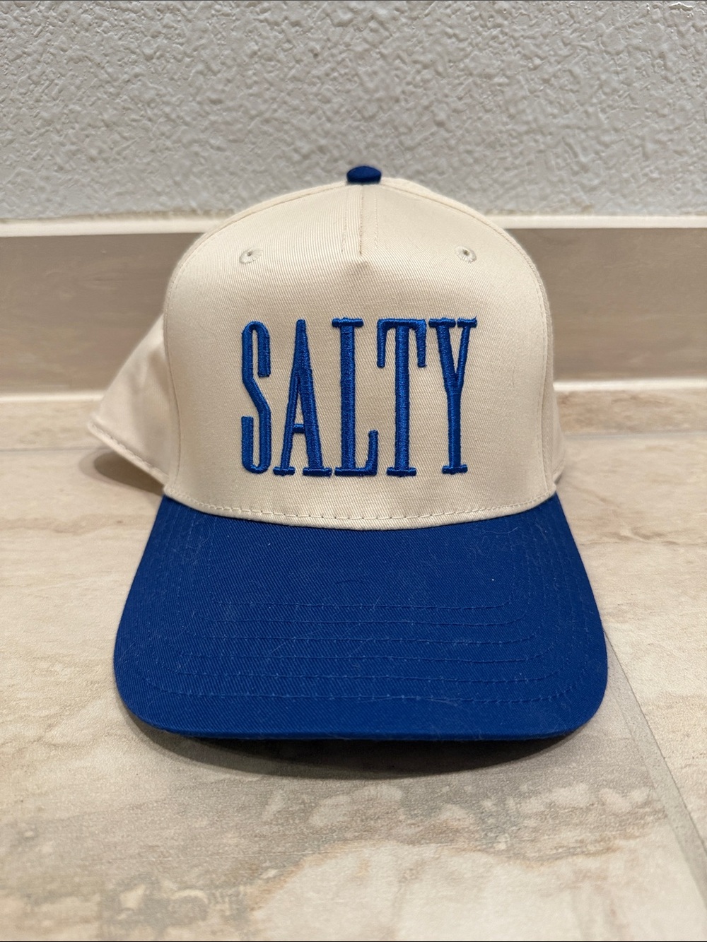 'SALTY' Embroidered Snapback Hat